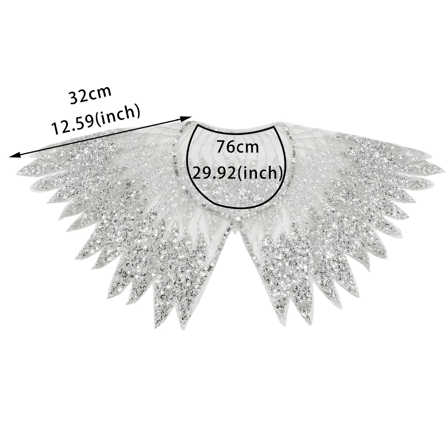 Front and back shawl sequined fake collar high-end ethnic style shawl flower accessories Beauty hair & fashionfj