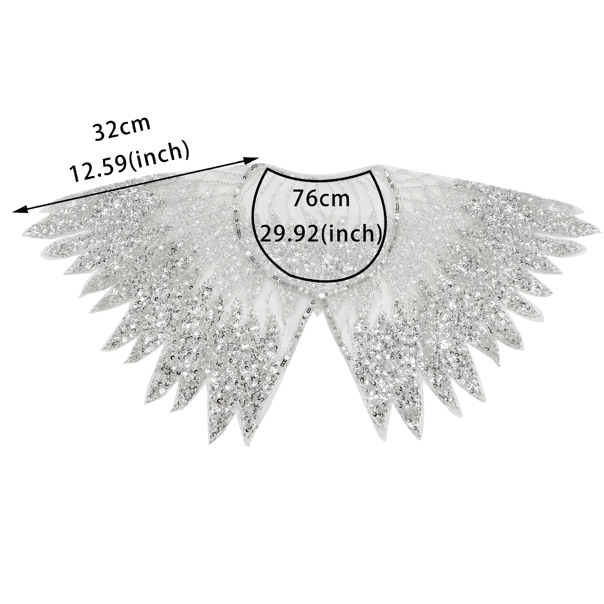 Front and back shawl sequined fake collar high-end ethnic style shawl flower accessories Beauty hair & fashionfj