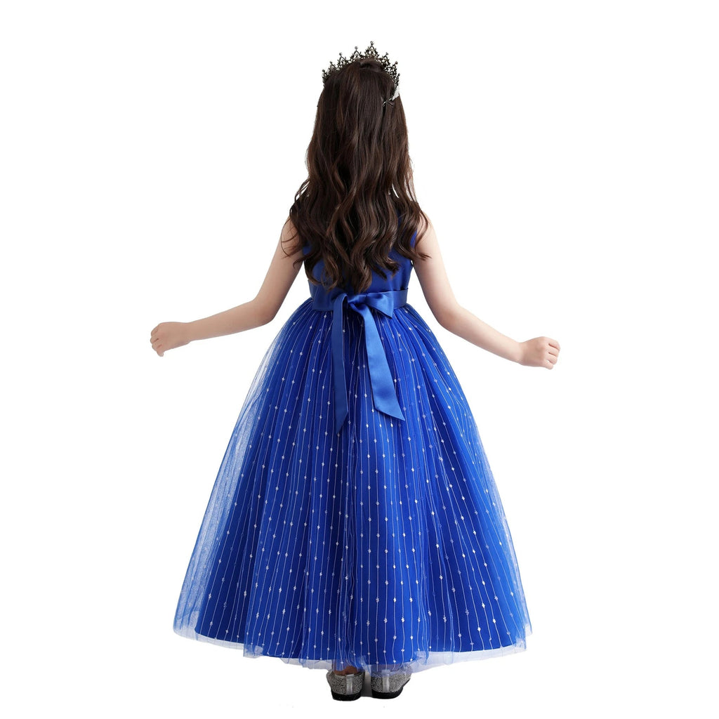 New Princess dress Large children's long dress Girl piano performance dress Festival party dress Beauty hair & fashionfj