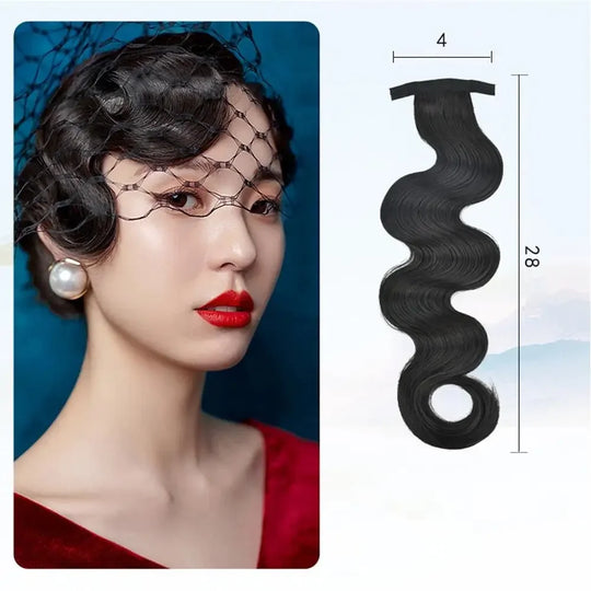Synthetic 1 pcs Vintage Women Cheongsam Wavy Fake Bangs Wig Antique Curly Hair Piece Hair Extension Headdress Styling