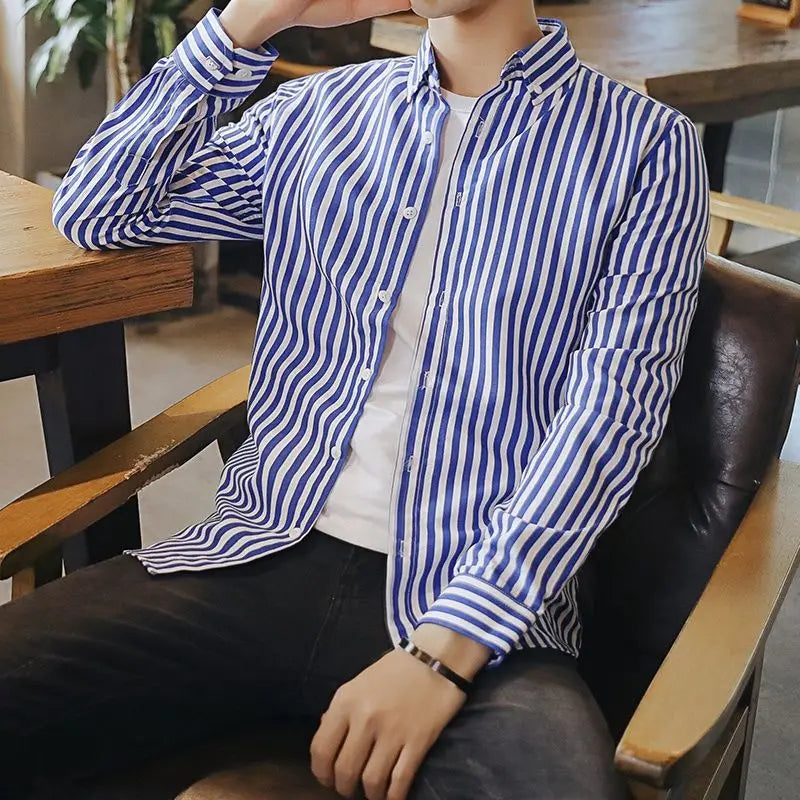 Long Sleeve Men's Shirt and Blouse Cargo Clothes with Pocket Plaid Male Top Luxury Button Aesthetic Sleeves Fashion 2024 Vintage Beauty hair & fashionfj