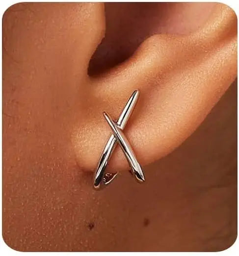 Gold Earrings for Women Trendy, 14K Gold Plated Dainty Simple Minimalist Hypoallergenic Stud Earring for Teen Gifts Jewerlry