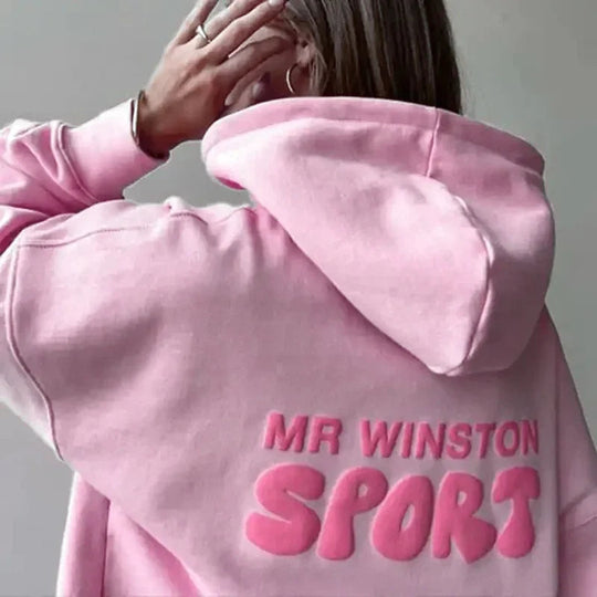 Hooded sweatshirt women's 2025 autumn and winter new style youthful and fashionable oversized street couple pullover sweatshirt Beauty hair & fashionfj