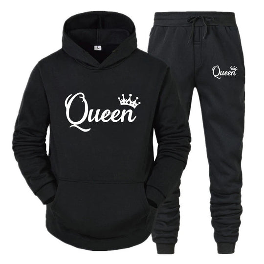Men's and women's long-sleeved hoodie suits hooded sweatshirts trendy couple sportswear Beauty hair & fashionfj