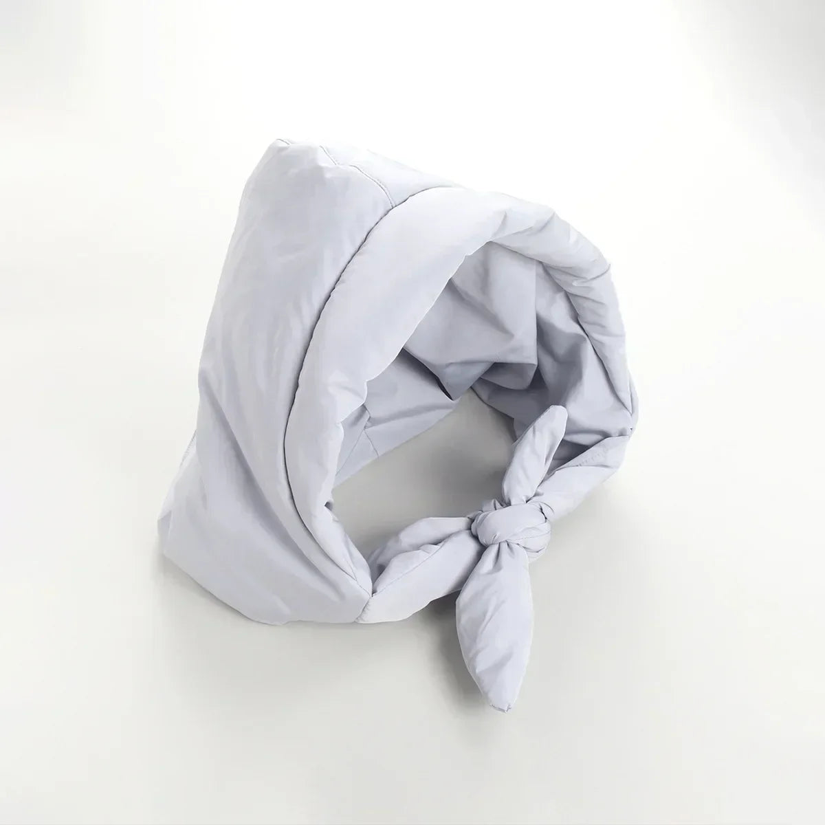 Winter Headscarf Warm Hood Down Cotton Triangle  Puff Scarf Women Thickened Windproof Water-repellent Hat for Outdoor Neck Hood