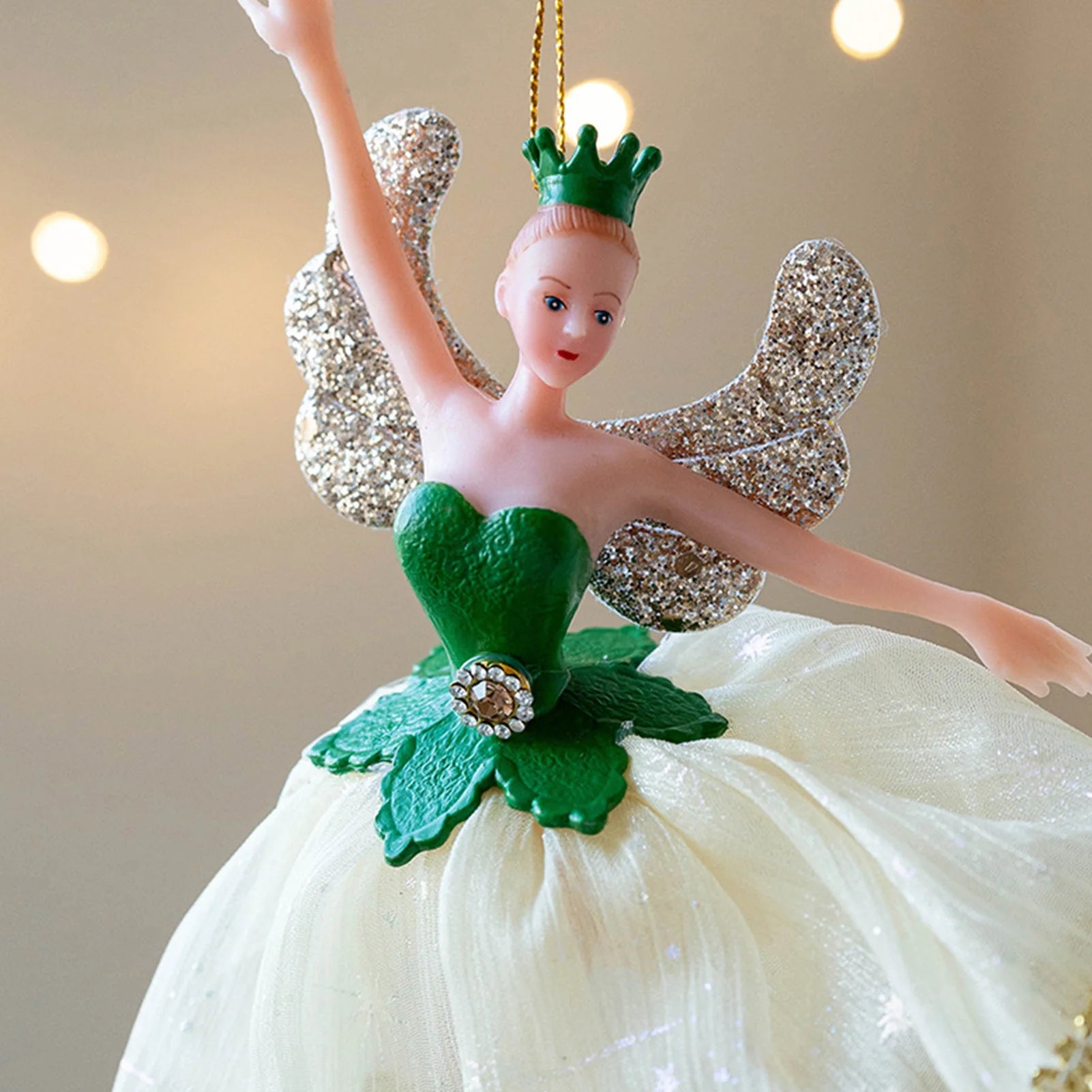 Christmas Tree Pendant Exquisite Elegant Fairy Hanging For Tree Branch 2025 Navidad New Year Thanksgiving Day Party Decorations