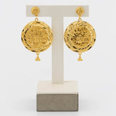 Ethiopia Gold Plated Necklace Chain for Women New Design Bold Earrings 18k Gold Color Lady Elegant Evening Party Jewelry Gift Beauty hair & fashionfj