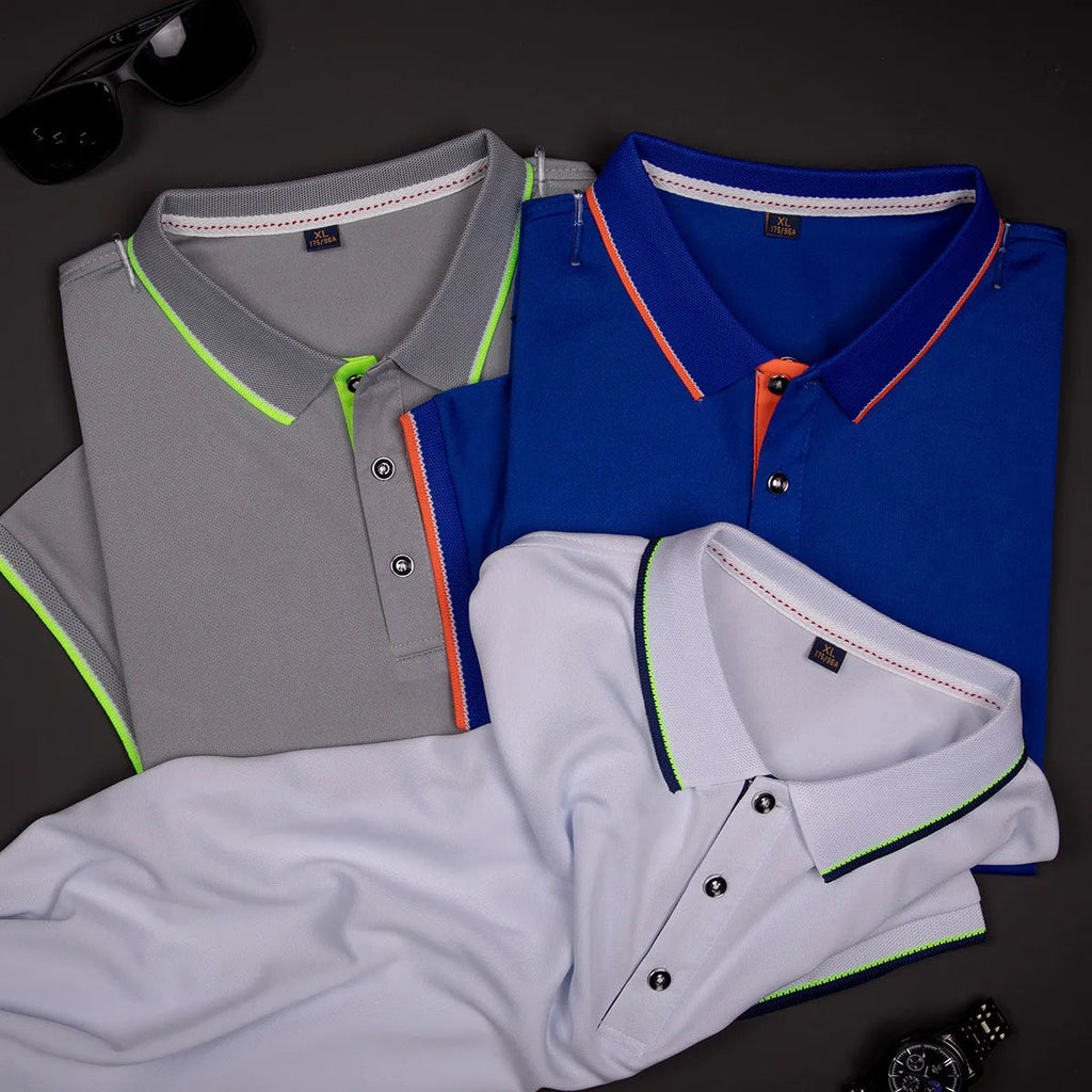 Polo Shirts for Men Men's Running T-shirt Tees 2022 Summer New Arrival Business Casual T Shirt Designer Oversized Male Clothing Beauty hair & fashionfj