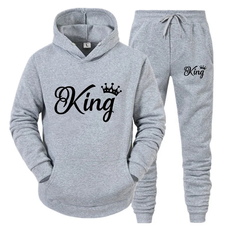Men's and women's long-sleeved hoodie suits hooded sweatshirts trendy couple sportswear Beauty hair & fashionfj