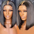 Short Straight Human Hair Ombre Blonde Cheap Short Bob Straight Wig For Black Women Transparent Lace Frontal Brazilian Remy 180% Beauty hair & fashionfj