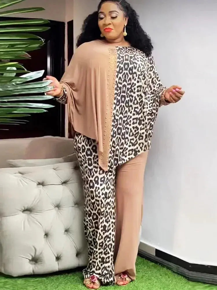 2 Piece Women Sets Dashiki African New Arrival Spring Autumn Matching Sets Two Pieces Sets Top Pants Suits Outfits Clothing Beauty hair & fashionfj