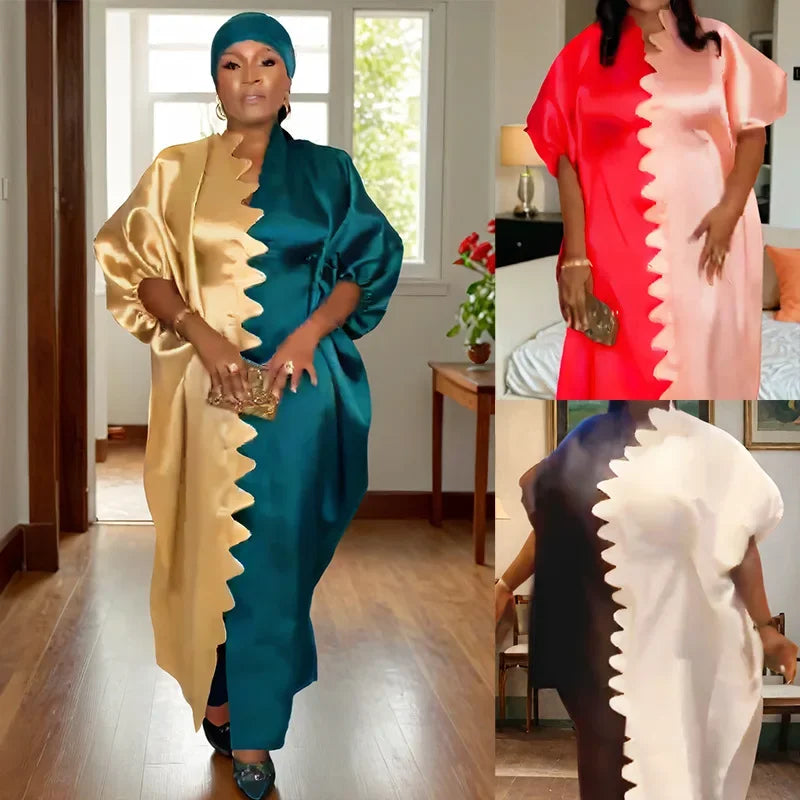 2025 African Dresses for Women Traditional Africa Clothing Dashiki Ankara Outfits Gown Abayas Robe Muslim Kaftan Maxi Long Dress Beauty hair & fashionfj