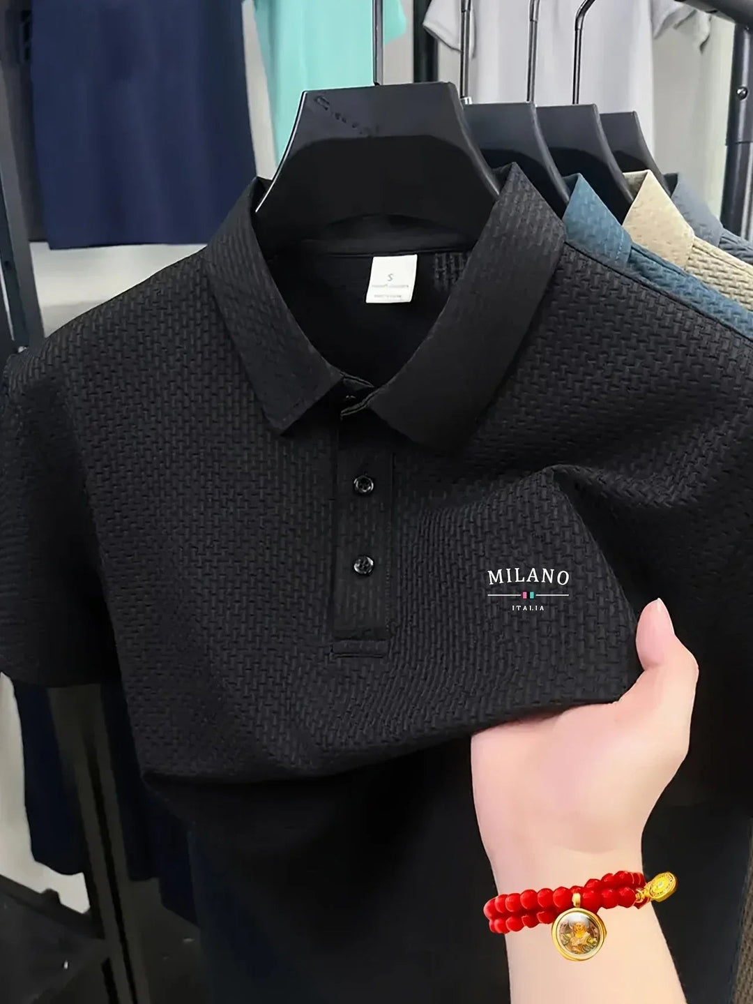Cool POLO shirts for men's casual wear, with exquisite craftsmanship, with lapel, button closure, in solid color, classic and fa Beauty hair & fashionfj