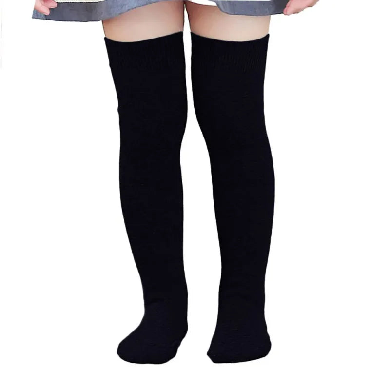 Kids Girls Knee High Socks School Uniform Socks Girls Seamless Cotton Stockings Toddler Football Socks Dress Socks