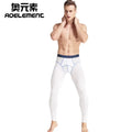 men's leggings long johns tight and thin thermal pants fashionable solid color mid-waist close-fitting pants