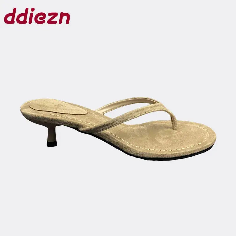 Elegant Women Shoes With Low Heels Female Footwear 2025 Round Toe Pumps Shallow Modern Sandals Ladies Heels Shoes Beauty hair & fashionfj