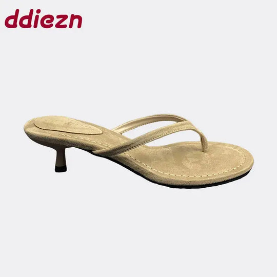 Elegant Women Shoes With Low Heels Female Footwear 2025 Round Toe Pumps Shallow Modern Sandals Ladies Heels Shoes Beauty hair & fashionfj