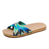 Indoor Slippers Women Home Shoes Lightweight Linen Couple Slippers Lightweight Home Slippers Beauty hair & fashionfj