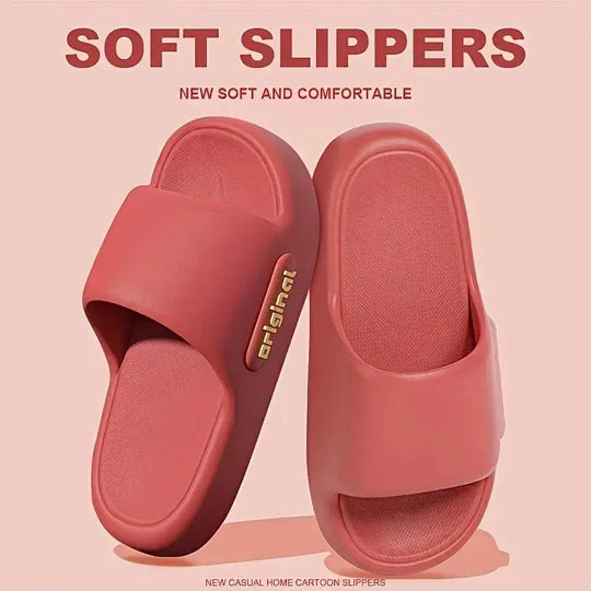 Women's Soft Slippers Thick-Soled Anti-Slip Indoor Outdoor Home Bathroom Relaxing Comfortable Cushioned Sandals，slippers woman Beauty hair & fashionfj
