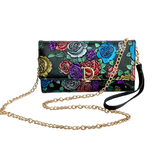 Women’s Leather Crossbody Bag – Stylish Long Wallet, Multi-functional Clutch Purse, Versatile Handbag for Daily Use