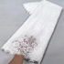 White Nigerian Lace Fabric 2023 High Quality African Net Lace Fabric With Sequins Embroidery Fabric For Wedding 5Yards Beauty hair & fashionfj