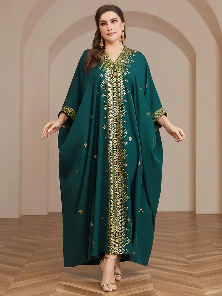 Jalabiya for Women Party Dresses Print Eid Muslim Ramadan Morocco Dubai Abayas Kaftan Islam Vestidos Arab Modest Long Robe Beauty hair & fashionfj