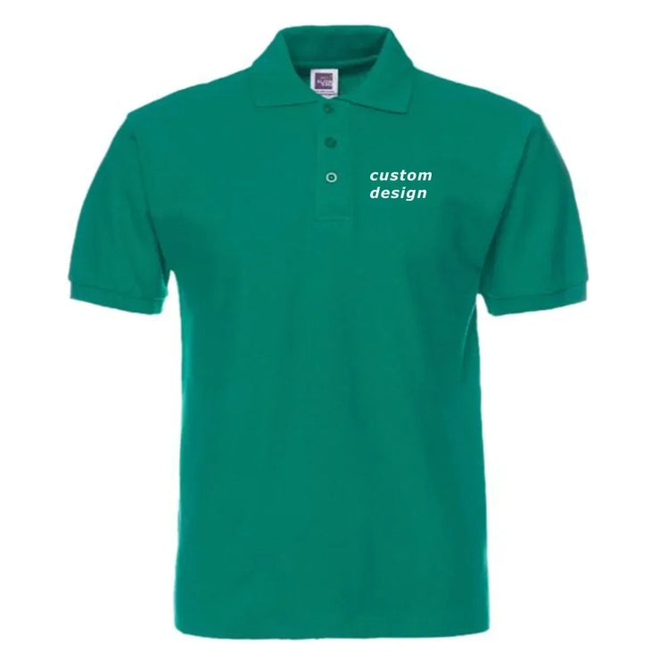 Polo Shirt Custom Design Diy Logo Men Women Cotton Polo Shirts T Shirt for Men Beauty hair & fashionfj