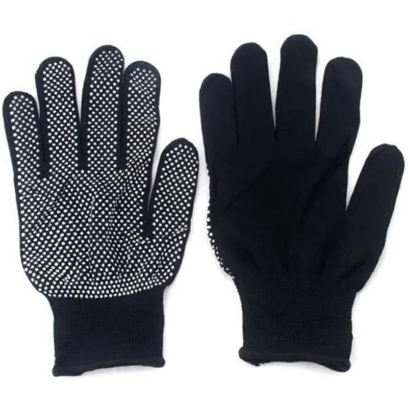 Thermal Styling Gloves Heat Resistant Glove Hair Straightener Perm Curling Hairdressing Heat Resistant Finger Glove Styling Tool