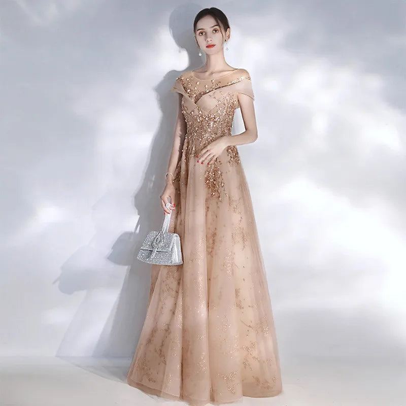 Women Evening Gowns New Engagement Toast Host Bridesmaid Performances Celebrity Fantasy Annual Meeting Gowns Dresses for Female Beauty hair & fashionfj