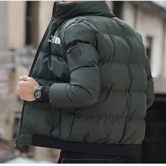Winter Jacket Men Stand Collar Warm Down Jacket Street Fashion Casual Brand Men&