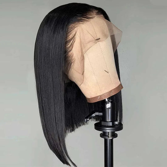 Straight Pixie Cut Wig Transparent Lace Brazilia Human Hair 13×4 Human Hair Wigs Short Bob Wig Lace Wig For Black Woman Beauty hair & fashionfj