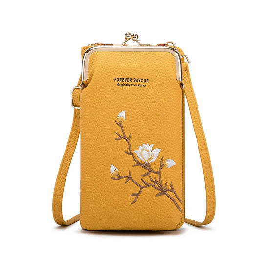 Passport Holder Purse Wear-Resistant Women Sling Wallet Mini Phone Bag Versatile Cross-Body Wallet For Travel Day Trips Errands