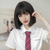 New synthetic wig female short hair refreshing personality high temperature silk holiday party daily complete full head cover Beauty hair & fashionfj