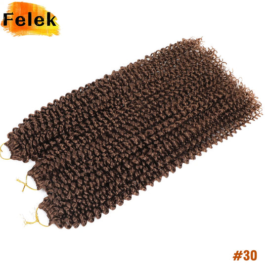 22 Inch Crochet Hair Water Wave Boho Braids Passion Twist Crochet Braid Hair Extensions Bohemian Braiding Hair For Black Women