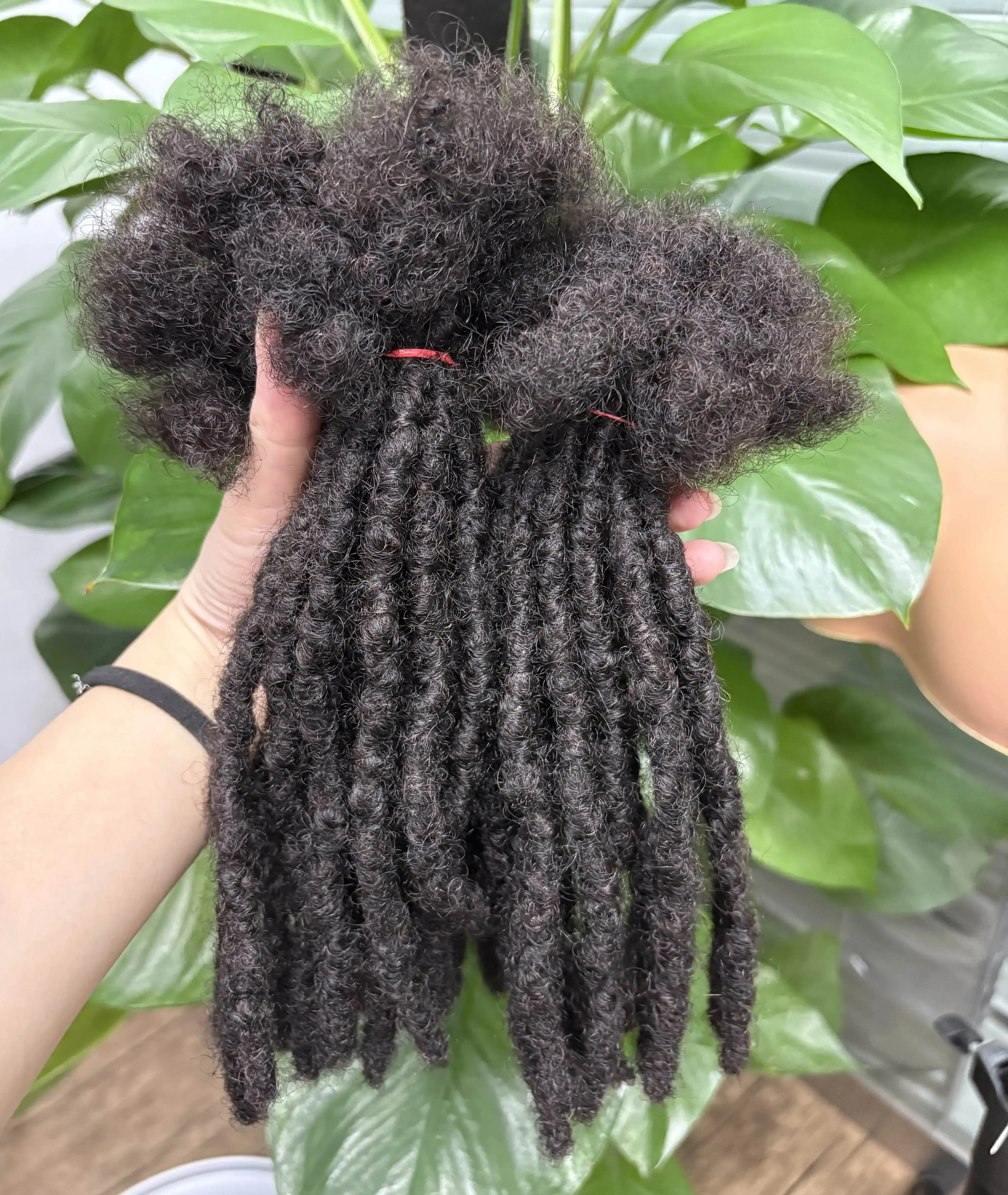 Dreadlock Extensions Human Hair 8 Inch 0.6cm Thickness Locs Inter Extensions for Women Men Kids Full Handmade Permanent Locs Beauty hair & fashionfj