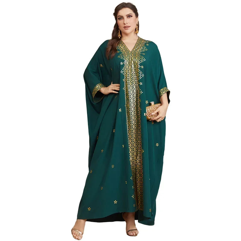 Jalabiya for Women Party Dresses Print Eid Muslim Ramadan Morocco Dubai Abayas Kaftan Islam Vestidos Arab Modest Long Robe Beauty hair & fashionfj