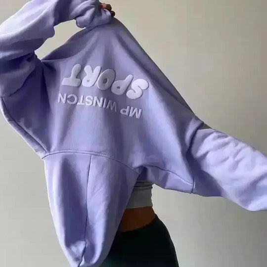 Hooded sweatshirt women's 2025 autumn and winter new style youthful and fashionable oversized street couple pullover sweatshirt Beauty hair & fashionfj
