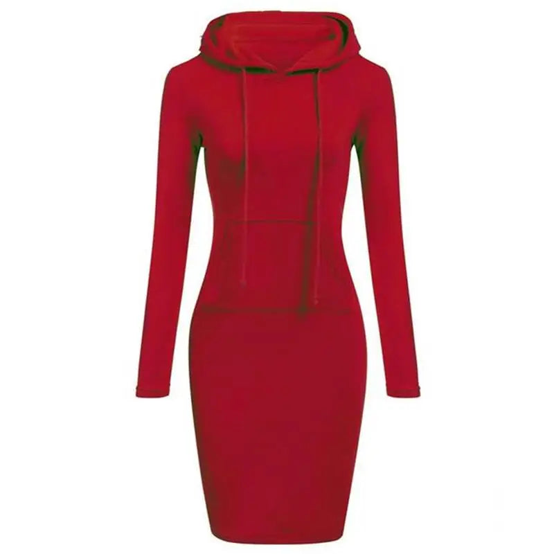 Ladies Dress Autumn Women Hooded Dresses Hoodies Women Sweatshirts Women Hoodies Dress Tops Ladies Clothing Beauty hair & fashionfj