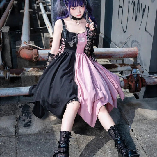 Design sense Gothic dark dress Beauty hair & fashionfj