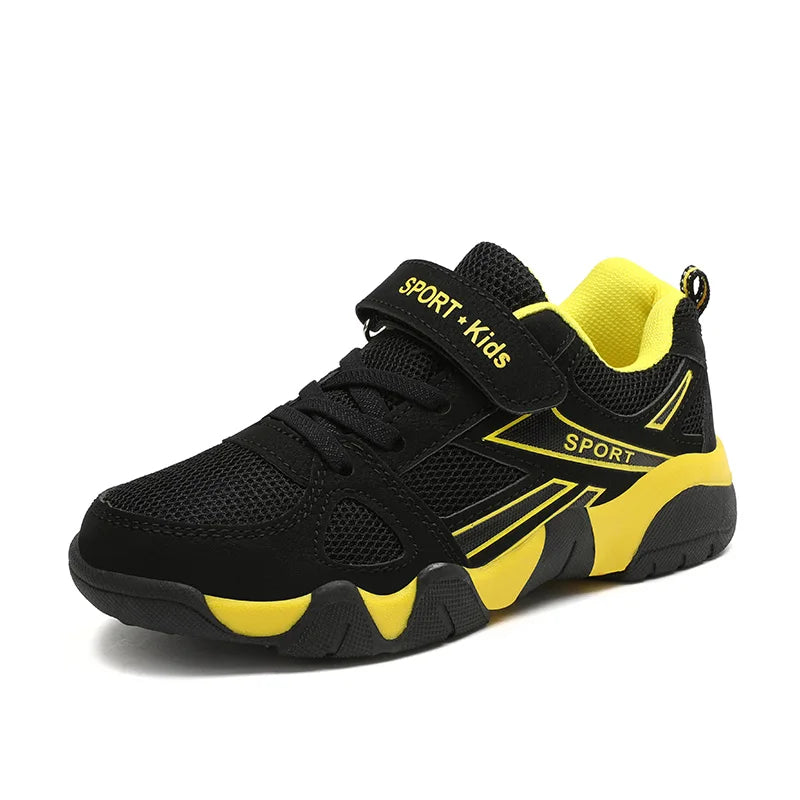 Children Sneakers Boy Shoes 2023 New Fashion Kids Shoes 6 To 12 Years Black Mesh Comfortable Casual Sports Tennis Shoes for Boy