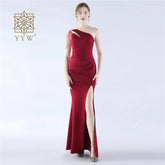 Women Dinner Evening Prom Dress Beading Sexy Formal Occasion Ball Gown Ceremony Party Classic Ladies Elegant Gala Dress 2024 New Beauty hair & fashionfj