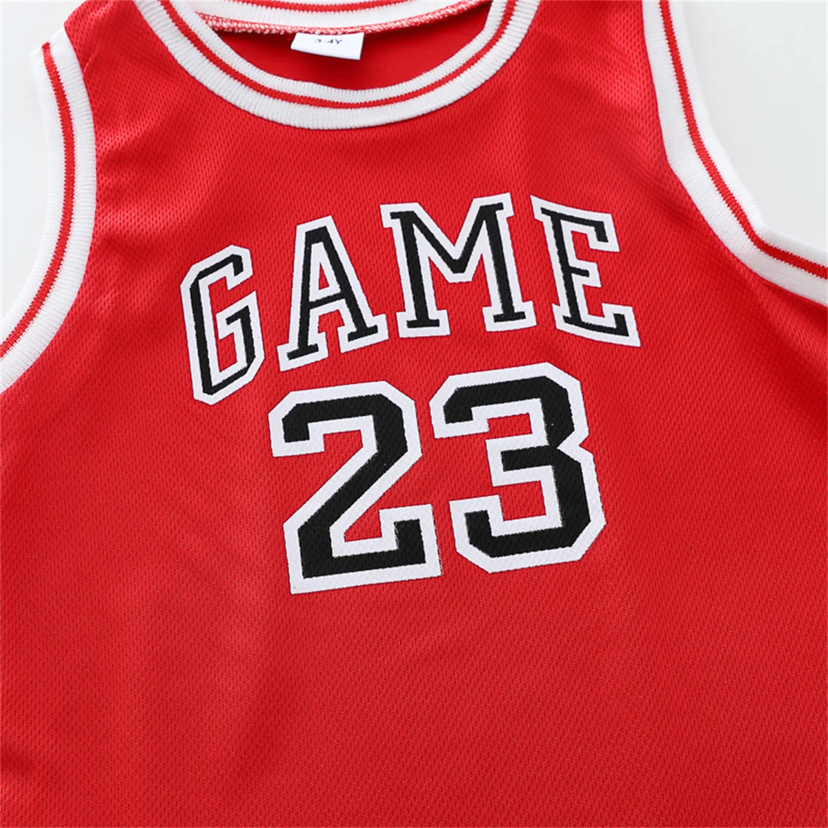 2PCS Children's Summer Fashion Tank Top Basketball Suit Baby Sleeveless Shorts Sports Set Beauty hair & fashionfj