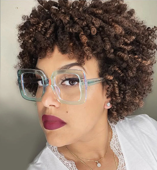 Synthetic Braided Wigs for Women Locs Crochet Twist Hair Short Afro Wig Ladies Dreadlock Wig Black Daily Curly Cool Girl Bouncy