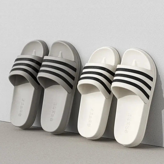 Cold slippers for women in summer, fashionable outerwear for couples, thick soled, non slip, one line mop, bathroom slippers Beauty hair & fashionfj