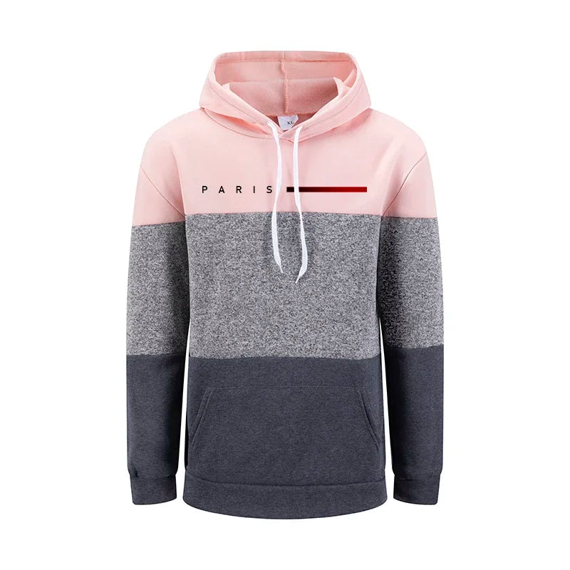 Hoodies for Women Printing Splicing Sweatshirts Versatile Pullover Daily Casual Comfort Woman Clothing Y2k Quality Street Tops Beauty hair & fashionfj