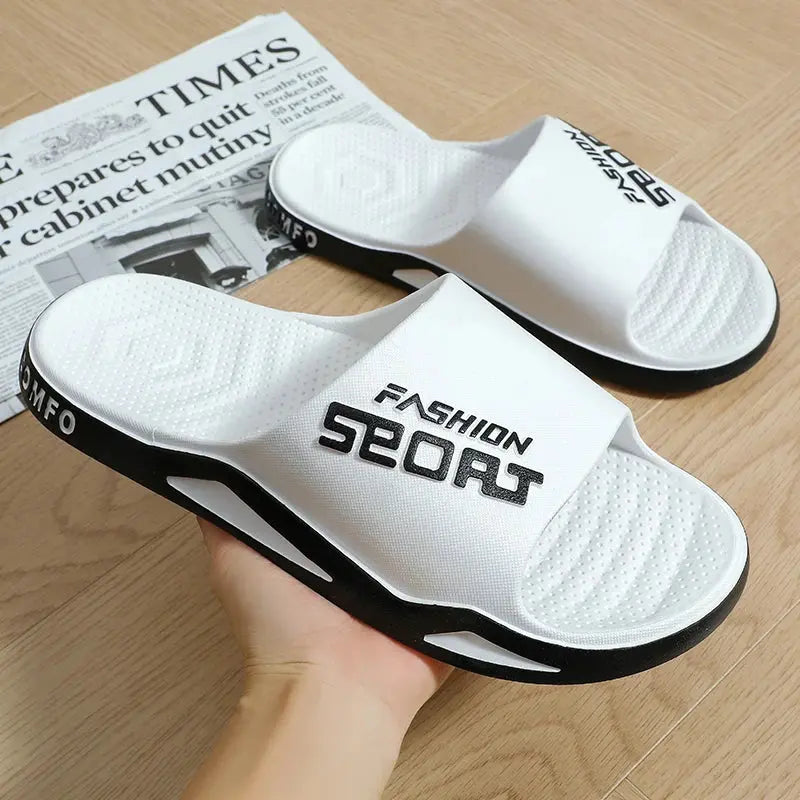 Slippers for men can be worn externally in summer. Trendy bathroom, bathroom, non-skid home, indoor, and home sandals for men Beauty hair & fashionfj