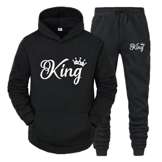 Men's and women's long-sleeved hoodie suits hooded sweatshirts trendy couple sportswear Beauty hair & fashionfj