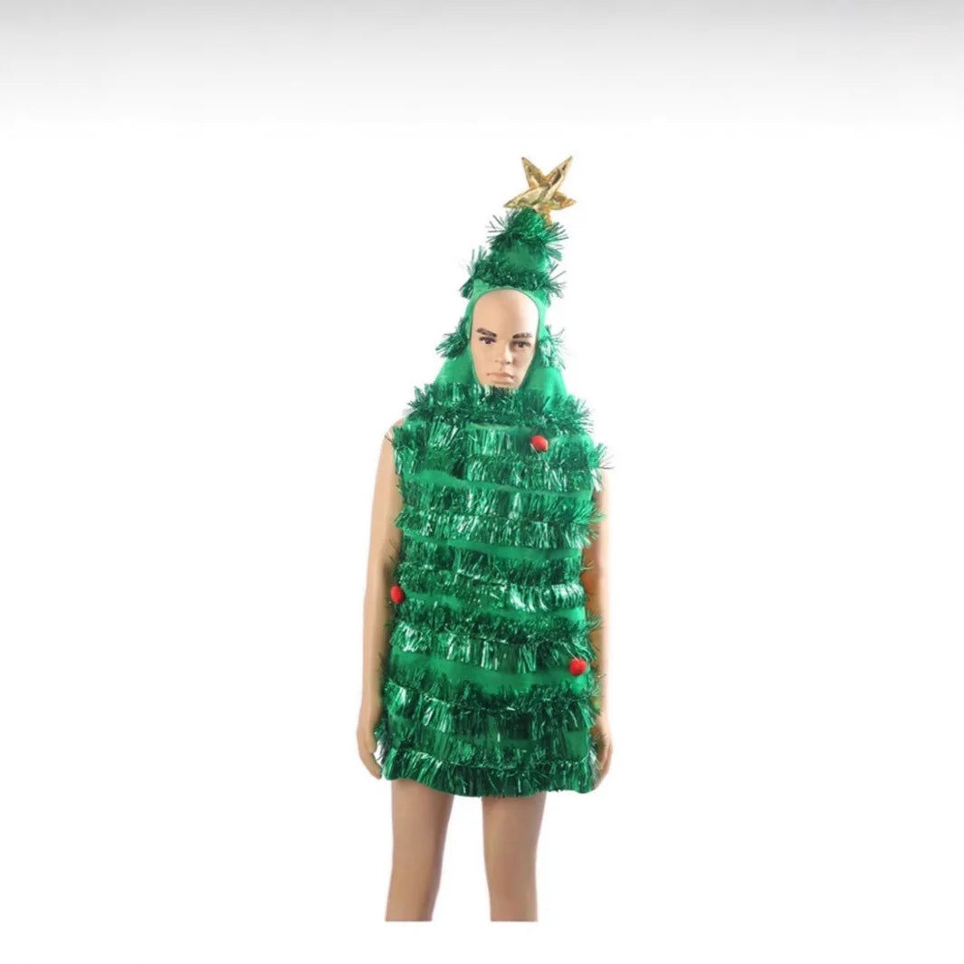 Christmas Tree Cosplay Clothing, Santa Claus Children's Adult Clothing Dress Up Clothing, Simulated Clothing, Adult Clothing