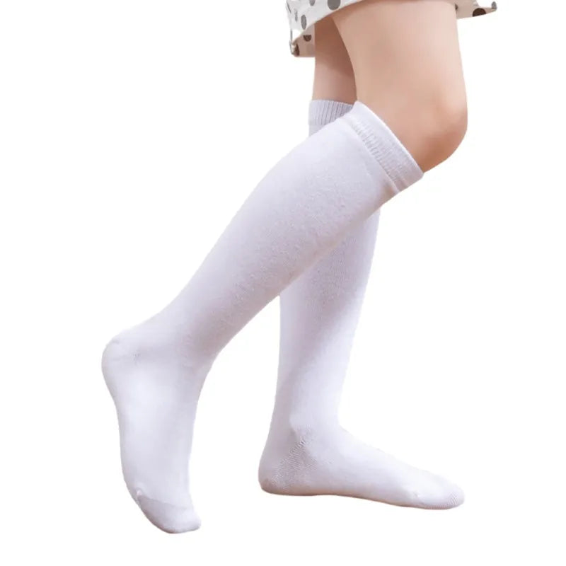 Kids Girls Knee High Socks School Uniform Socks Girls Seamless Cotton Stockings Toddler Football Socks Dress Socks
