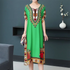 Summer Trend Ethnic V-Neck Printed Women&